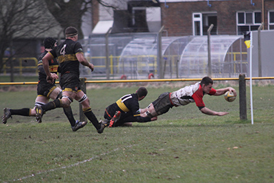 Jack Davidson Scoring His Second Try