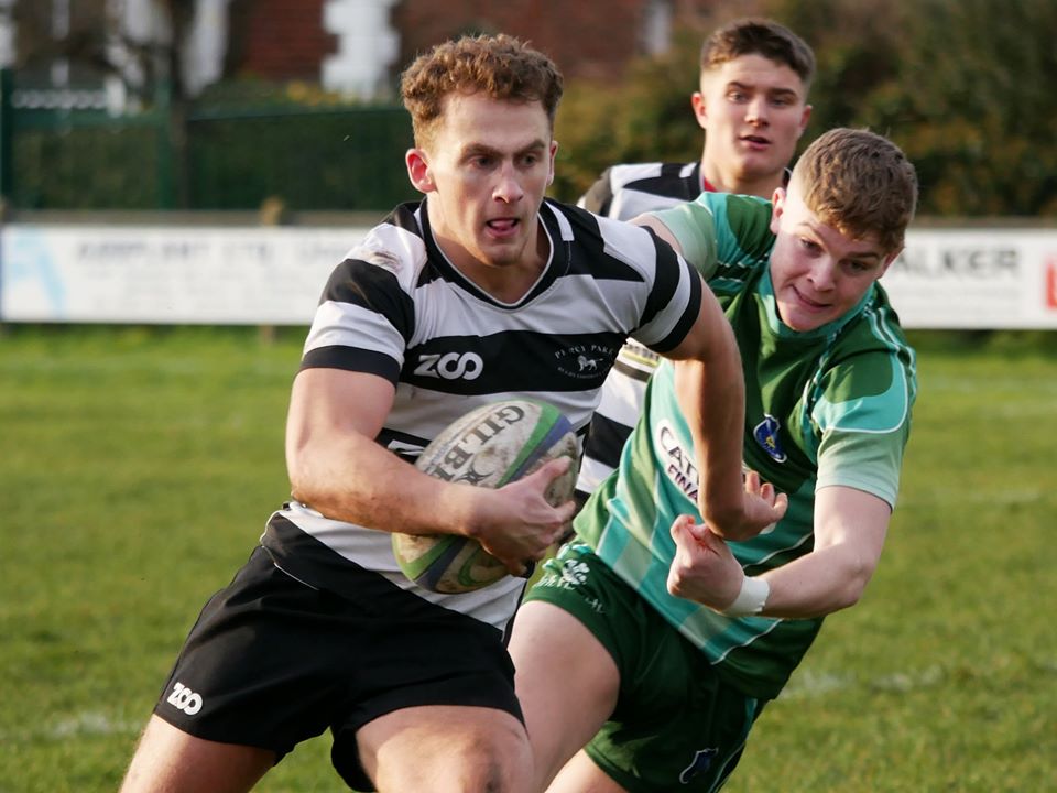 Matty Boustead on his way to the try line