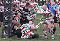 George Lewis scores Park's second try