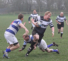 Sam Walton scores Park's first try